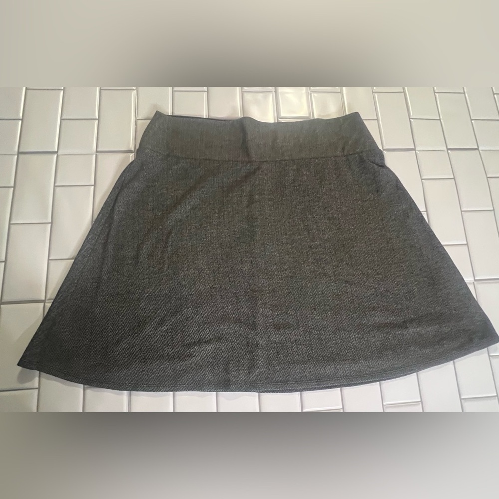Apt. 9 Gray Mini A-Line Skirt Casual